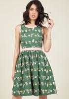 Modcloth Aglow In The Moment A-line Dress In L