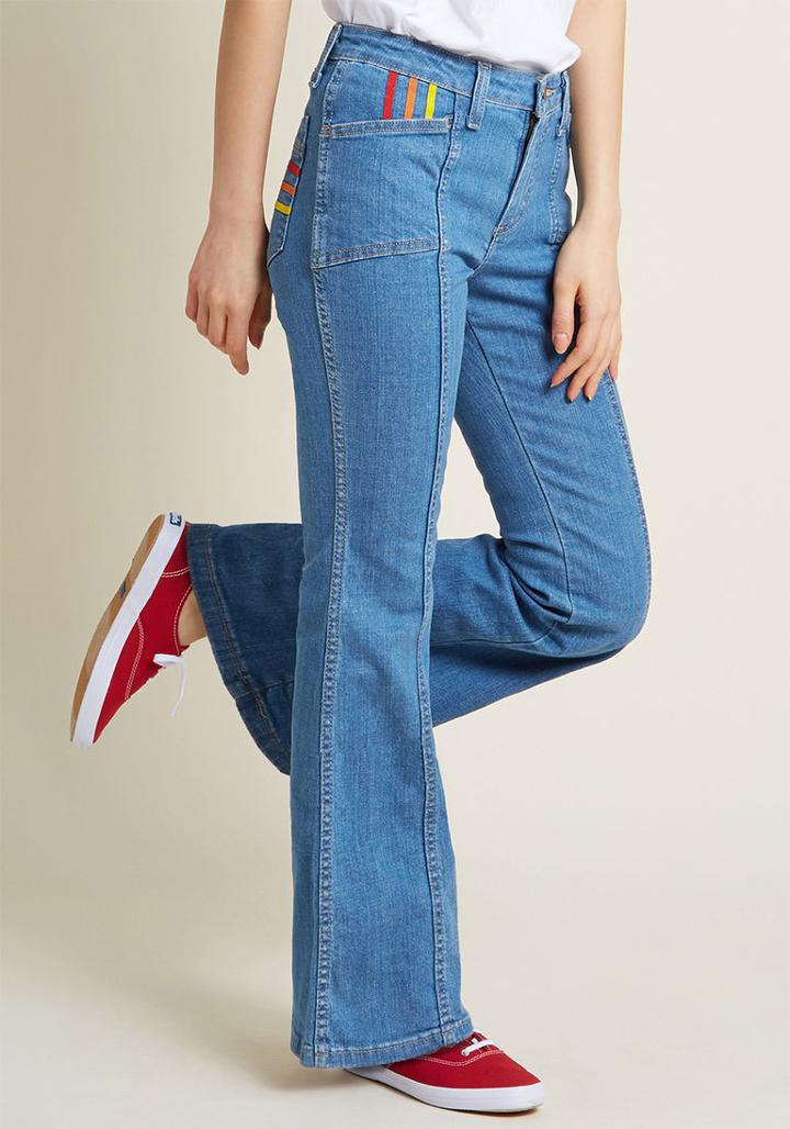 Wrangler Wrangler X Mc Rainbow Radiance Flared Jeans - 30 In 4