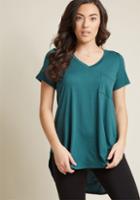 Modcloth Yours Chill The End Knit Top In Green In Xl
