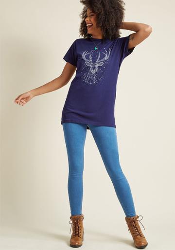 Modcloth Orion For Design Graphic Tee In M