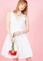  From This Sway Forward A-line Dress In White In 2x