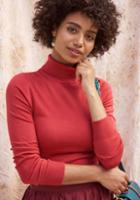 Modcloth Charter School Turtleneck Sweater In Red In 2x