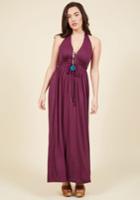 Getaway Glamour Maxi Dress In Berry In Xs