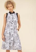 Walk A Fine Headline Shirt Dress In S