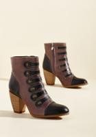 Modcloth Victorian De Force Leather Boot In 37
