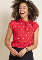 Modcloth Up, Up, And Amaze Top In Raccoon In 12 (uk)