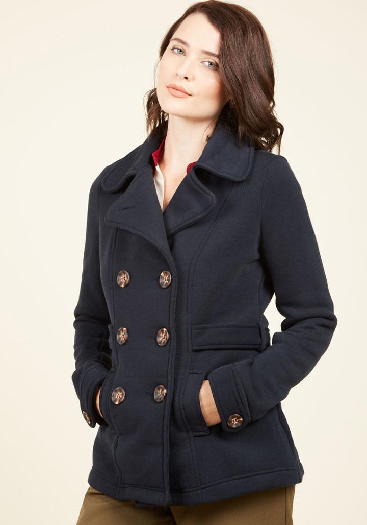  Time-honored Tendencies Coat In Noir In L