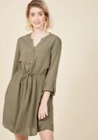 Modcloth Kheer To Join Us? Shirt Dress In Cardamom In 2x