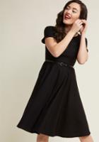 Modcloth Back To Classic Short Sleeve Midi Dress In 4x