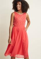 Modcloth Beaded Pleated Midi Dress In 3x