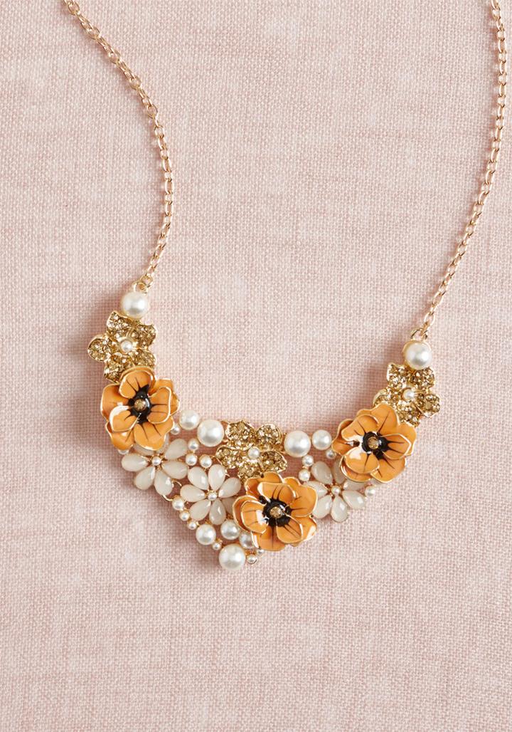 Modcloth Adoring Florals Necklace