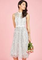  Ethereal Enlivening Midi Dress In White In 3x