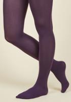 Modcloth Accent Your Ensemble Tights In Grape