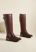 Modcloth On Vocation Time Boot In Wine In 8.5