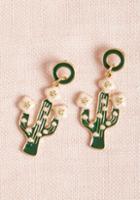 Modcloth Saguaro Chic Cactus Earrings
