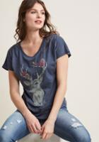 Modcloth Antler Me This Graphic Tee In M