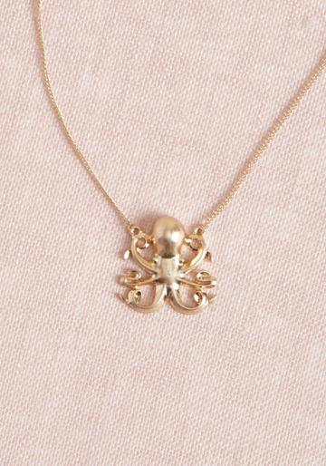 Modcloth Rockin' Octo Pendant Necklace