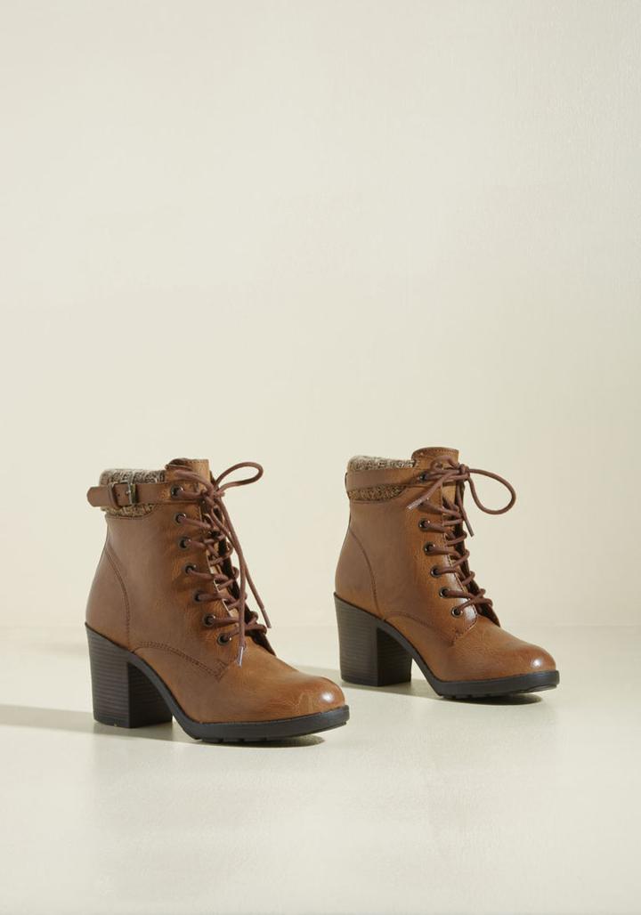 Modcloth Collecting My Trots Block Heel Bootie
