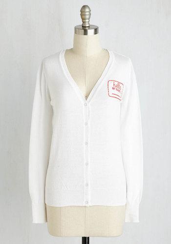 Twoifbyseallcapparel Name Tag, You're It! Cardigan