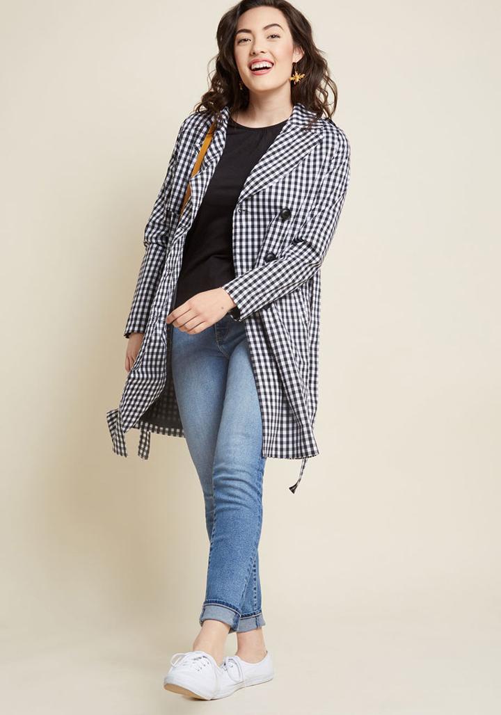 Modcloth Insert Exuberance Here Trench In 2x