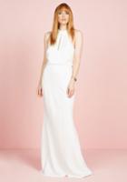 Modcloth Magnificent Mrs. Maxi Dress In White