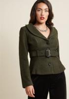 Collectif Collectif Sentimental Twist Belted Jacket In M