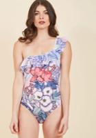  Swept Off Your Sweet One-piece Swimsuit In M