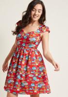 Modcloth Fa La La Lovely Holiday Dress In Dessert In 4x