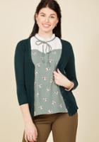 Modcloth Charter School Cardigan In Peacock