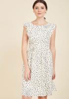  A Joy To Be Blissful A-line Dress In Dots In 2x