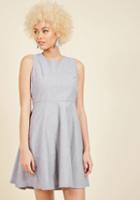  Confidently Classic A-line Dress In Pepper In S
