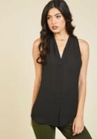  Distinctly Decadent Sleeveless Top In Noir In 3x