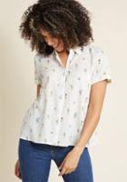 Modcloth Inspired Idealist Button-up Top In 3x