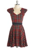 Yellowstar Plaid And Subtract Dress In Tartan