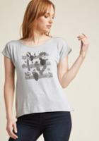 Modcloth Quirky Cacti Graphic Tee In L