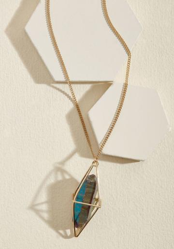 Modcloth Caged Pendant Necklace