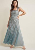 Modcloth Gracefully Glamorous Beaded Maxi Dress In 8 (uk)
