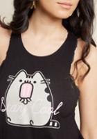 Modcloth Lickety Kit Graphic Tank Top In Xxl