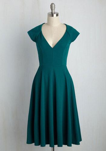  Name The Date A-line Dress In Teal In S
