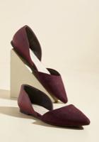  Miss Fancy Prance Vegan Flat In Merlot In 8.5