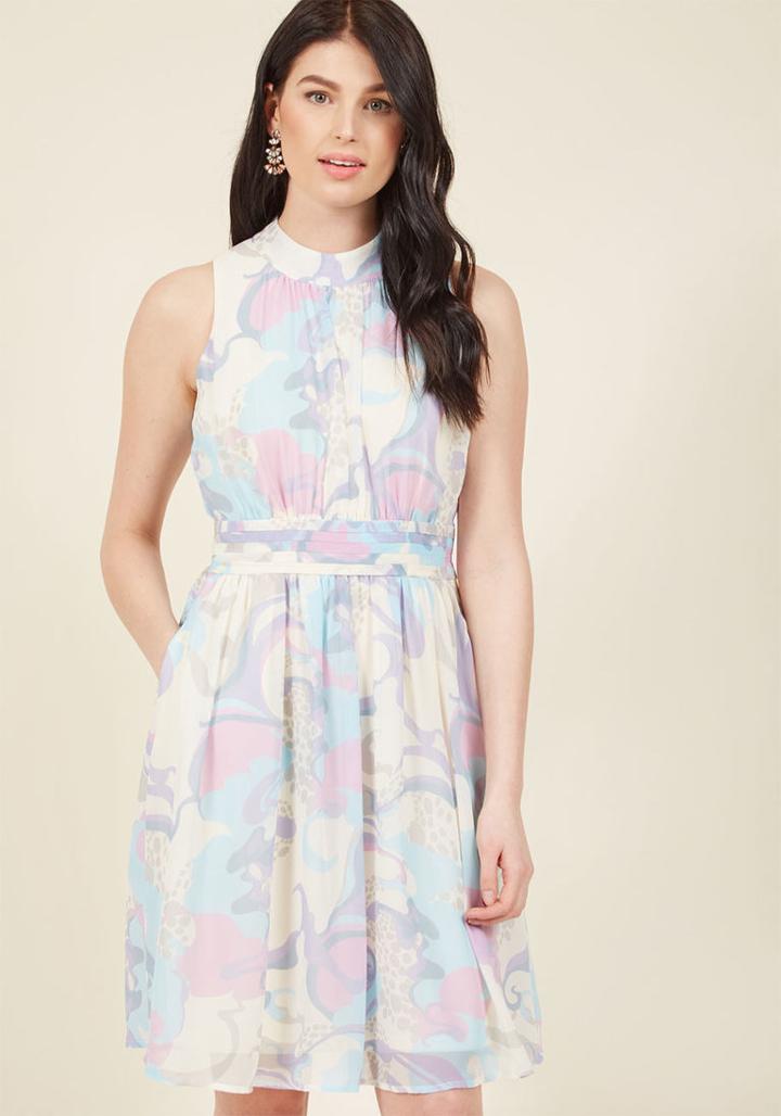 Windy City A-line Dress In Swirls In 2x
