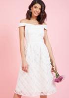  Aisle Be Watching You A-line Dress In White In S