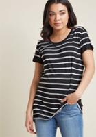 Modcloth Simplicity On A Saturday Tunic In Black Stripes In M