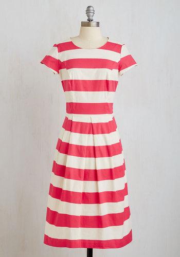 Downeastbasics Inlet's Get Together Dress In Pink And White