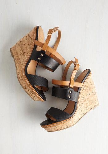 Fortunedynamic Keep Up The Good Cork Wedge In Noir
