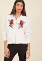  Retro Reputation Jacket In Ivory In L