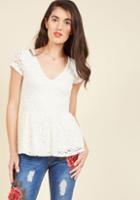  Lead With Love Lace Top In Ivory In 3x