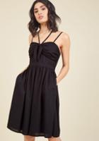 Modcloth Guests Welcome Convertible A-line Dress In Black In Xs
