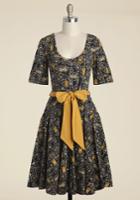  Exhibition Marks The Spot A-line Dress In Violins In Xs