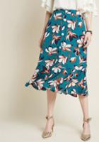 Modcloth Radiant Array Ruffled A-line Skirt In 1x